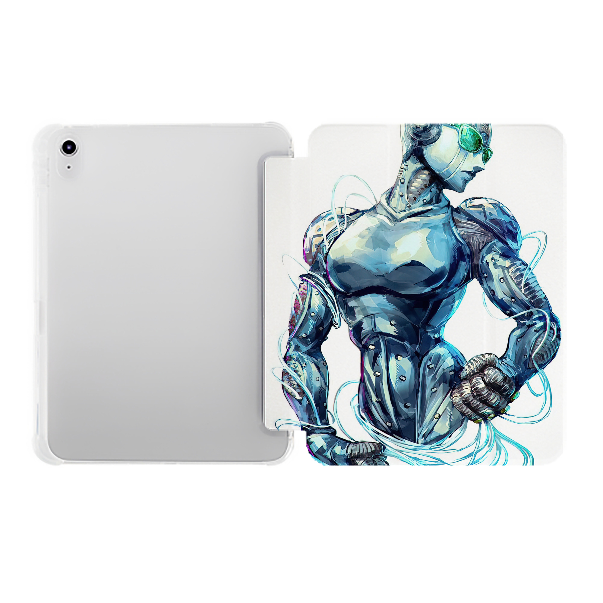 （画像用） ジョジョの奇妙な冒険 JoJo's Bizarre Adventure IPad ケース ペン収納付き 三つ折りスタンド PUレザー×シリコン 対応機種9.5/10.5/10.9インチ